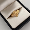 Anillo Cruz Cristo Oro amarillo 18k / Talla 7 / 3,2 Gr / 4,7 mm