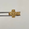 Anillo Cruz Cristo Oro amarillo 18k / Talla 7 / 3,2 Gr / 4,7 mm