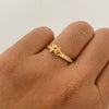 Anillo Fe casting Oro amarillo 18k / Talla 6 1/2 / 1,8 Gr / 1,5 mm