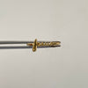 Anillo Jesus Letra Cursiva Oro amarillo 18k / Talla 7 1/2 / 1,5 Gr / 1,4 mm
