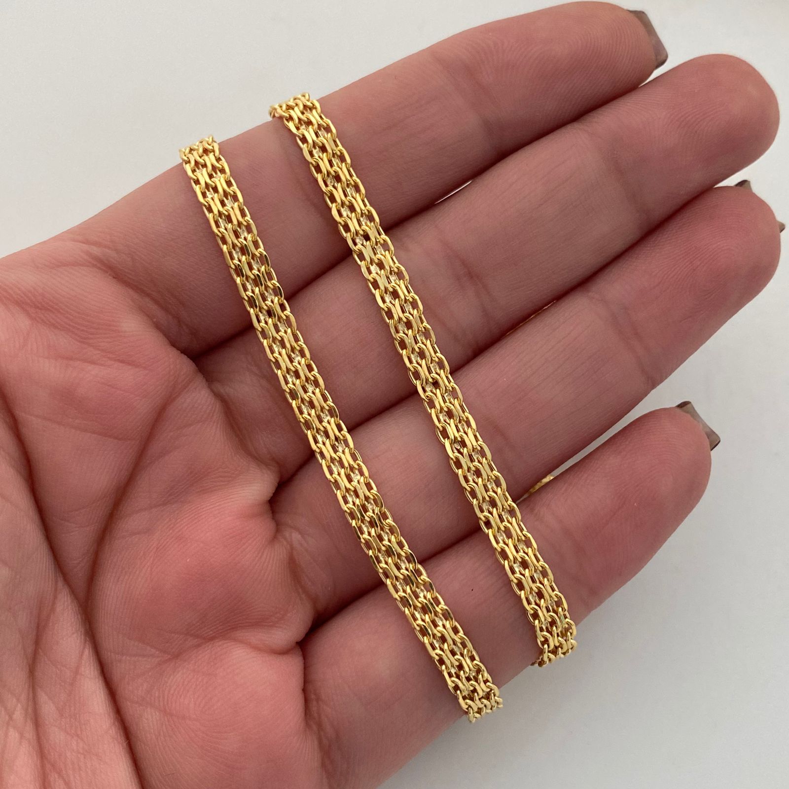 Cadena It China Oro amarillo 18k +1 / 8 Gr / 4,1 mm / 60 Cm