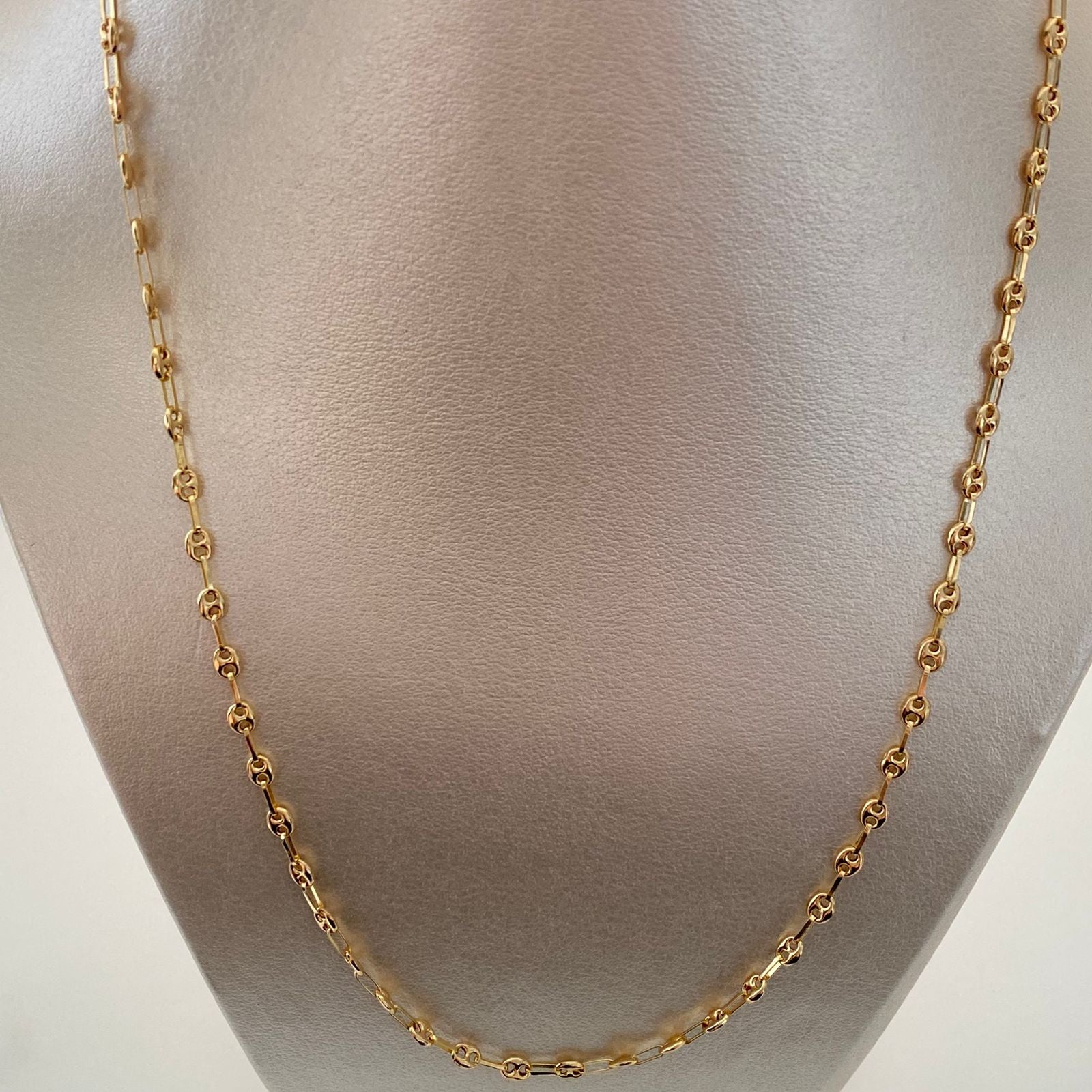 Cadena Gc Oro amarillo 18k 6,85 Gr / 3,4 mm / 66 Cm Broche 0,40