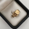 Anillo Troquel espiral Oro amarillo 18k / Talla 7 1/2 / 1,9 Gr / 4,7 mm