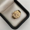 Anillo Troquel Herradura Oro amarillo y rosado 18k / Talla 11 / 3,2 Gr / 4 mm