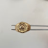 Anillo Troquel Herradura Oro amarillo y rosado 18k / Talla 11 / 3,2 Gr / 4 mm