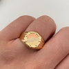 Anillo Mate Redondo Tres oros 18k / Talla 10 1/2 / 3,15 Gr / 4,1 mm