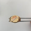 Anillo Mate Redondo Tres oros 18k / Talla 10 1/2 / 3,15 Gr / 4,1 mm