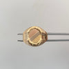 Anillo Troquel Mate Tres oros 18k / Talla 10 / 3,6 Gr / 4,2 mm