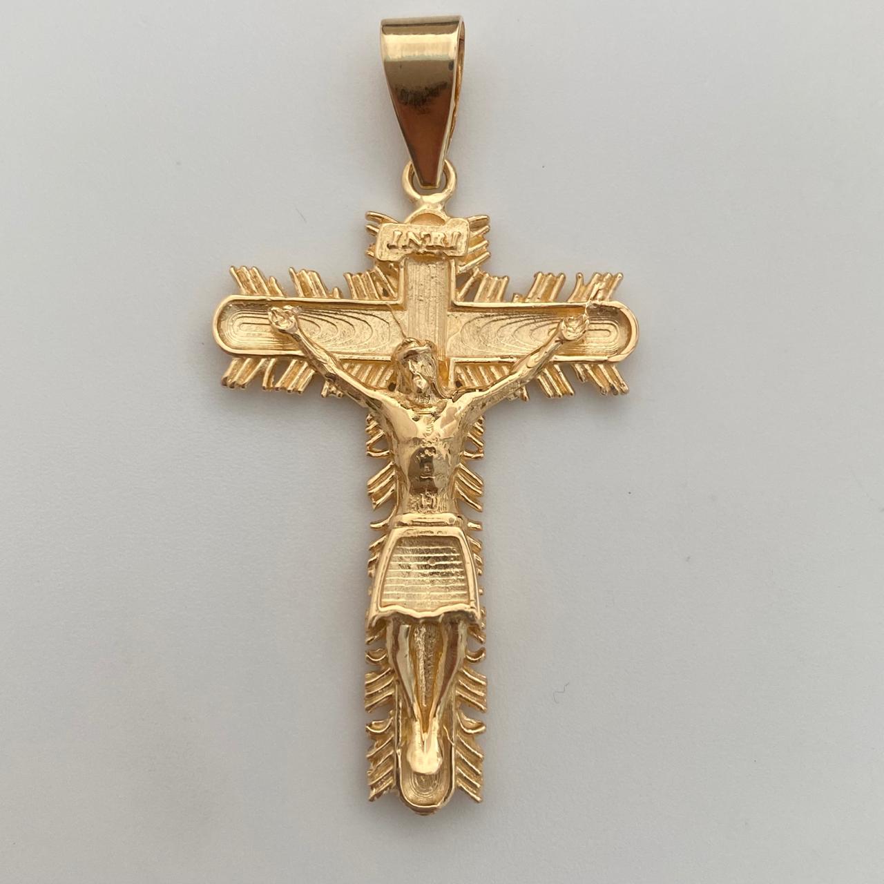 Dije Cruz Cristo Oro amarillo 18k 9,8 Gr / 27,1 mm / 5 Cm