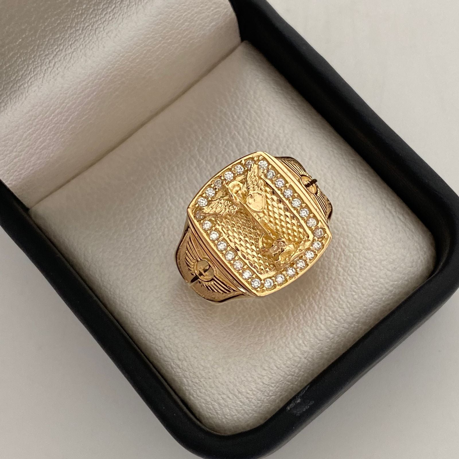 Anillo Casting San miguel Oro amarillo 18k / Talla 10 / 7,9 Gr / 7,2 mm