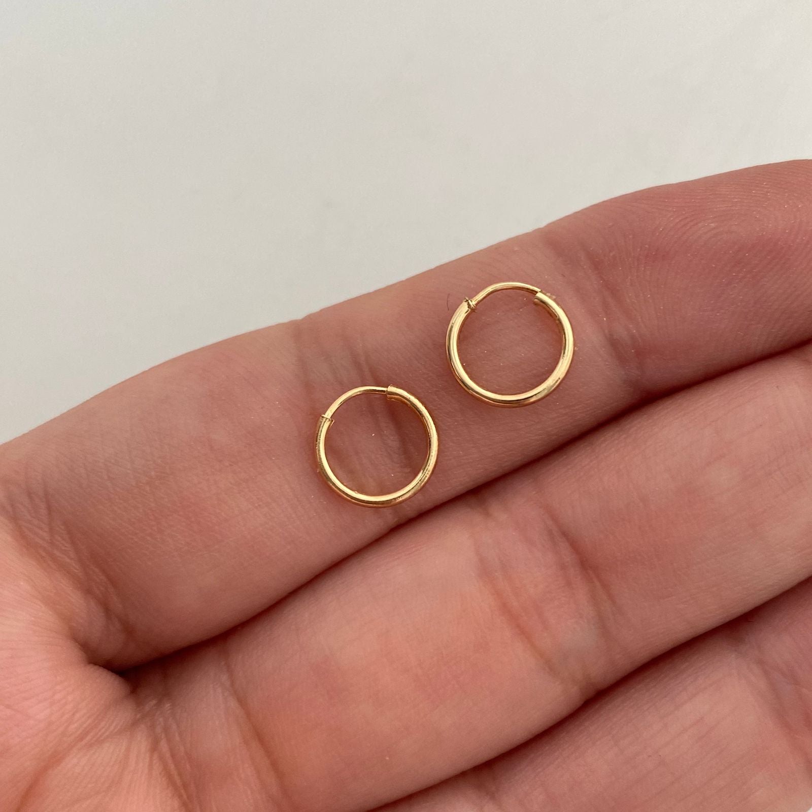 Candonga Imperdible Oro amarillo 18k 0,4 Gr / 1 Cm