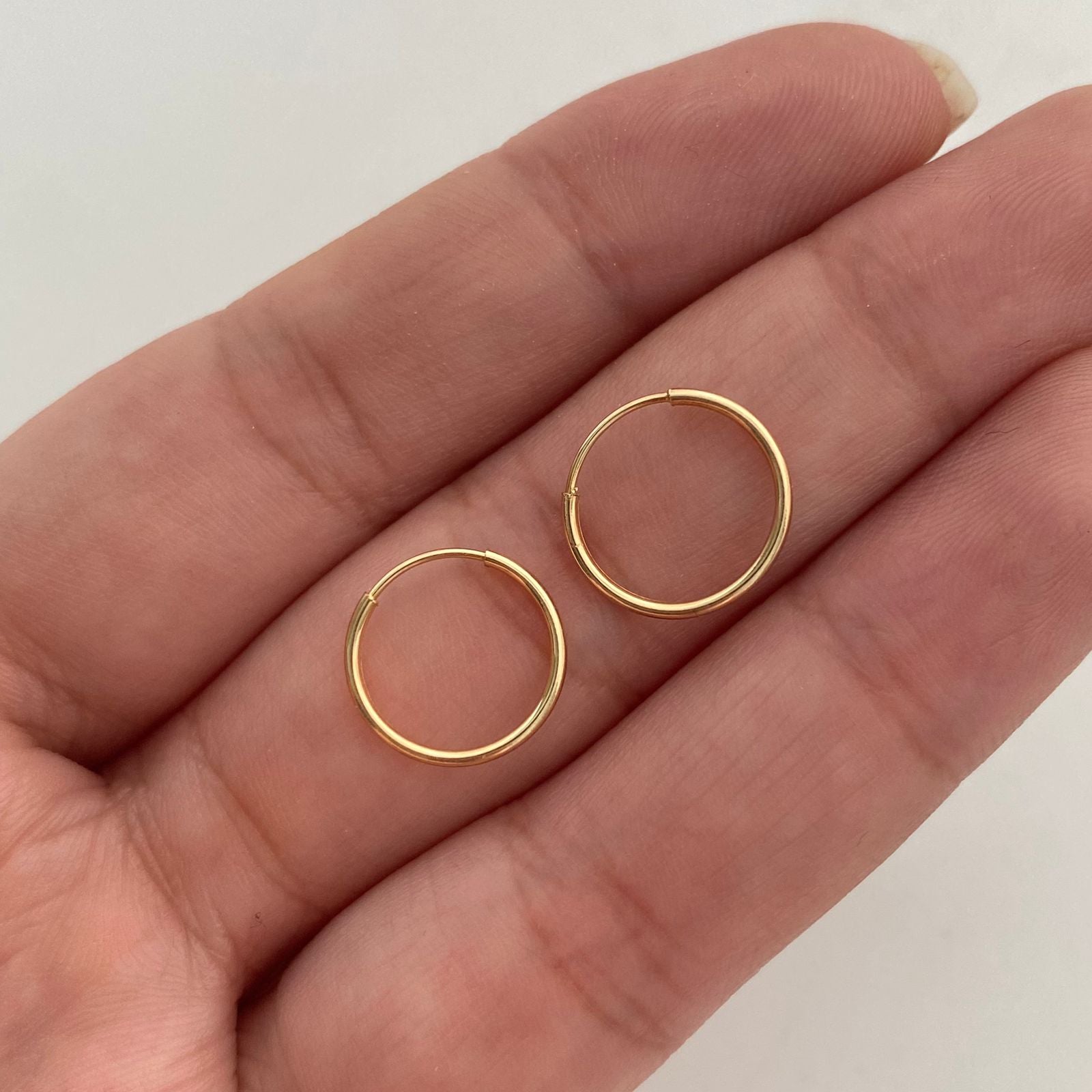 Candonga Imperdible Oro amarillo 18k 0,5 Gr / 1,3 Cm
