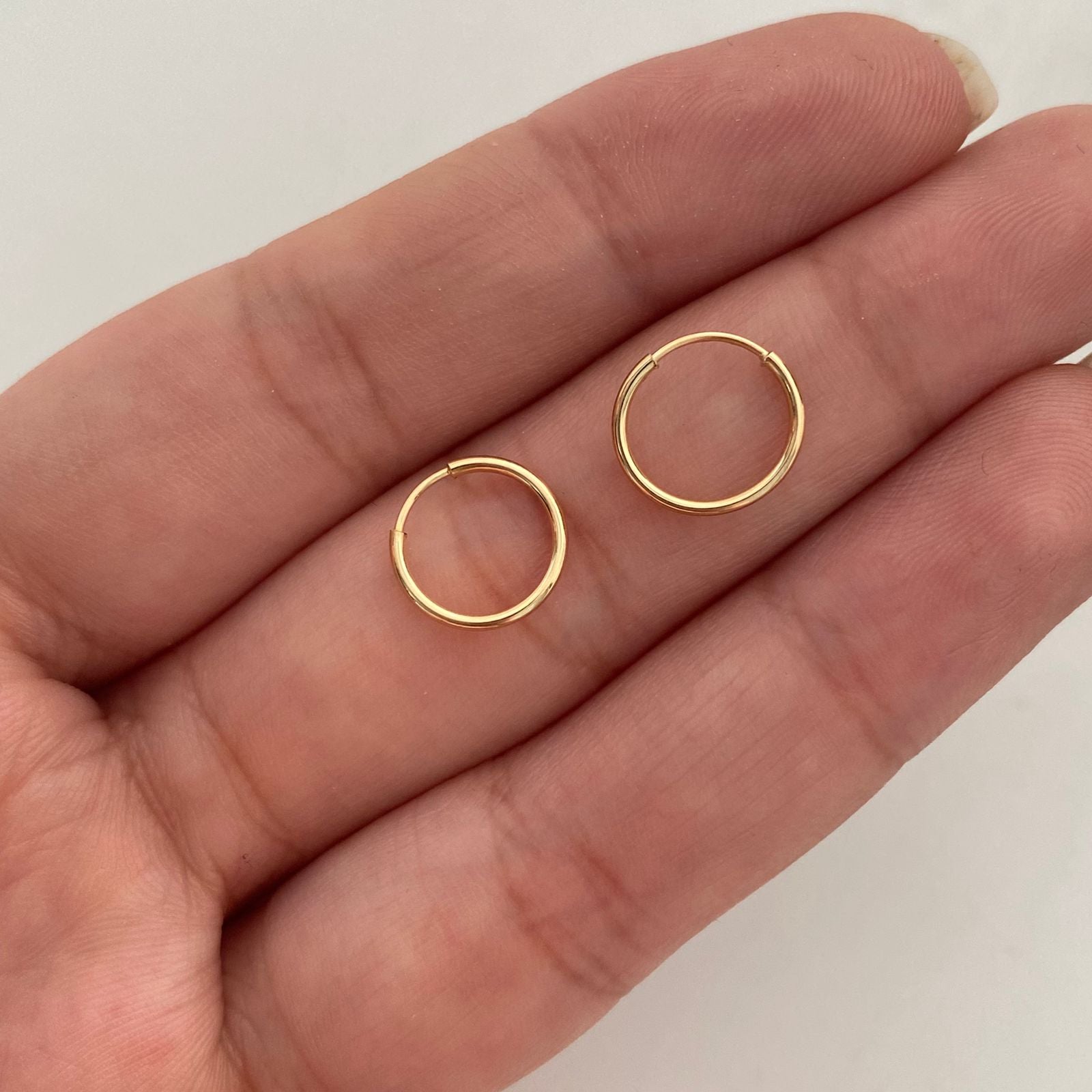 Candonga Imperdibles Oro amarillo 18k 0,45 Gr / 1 Cm