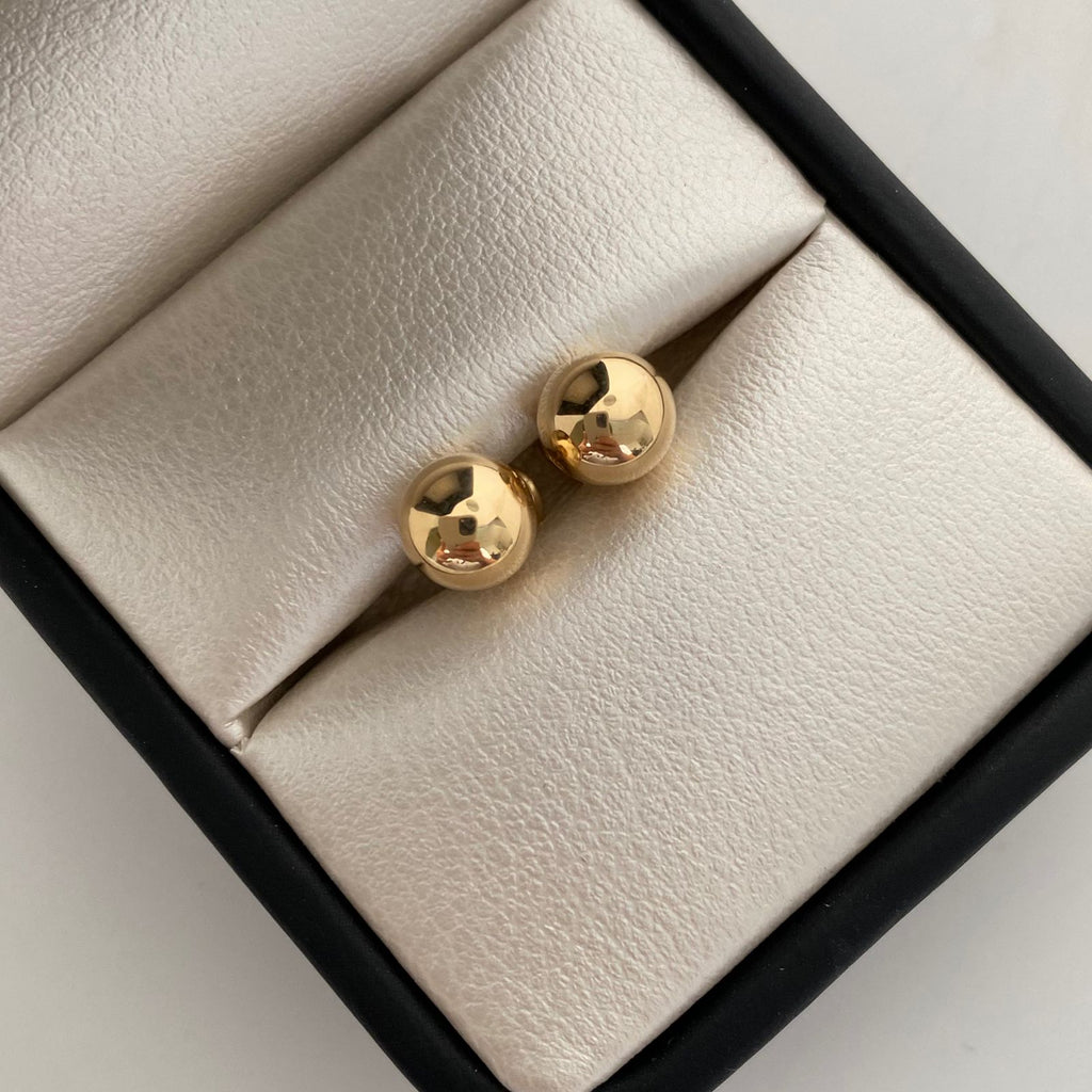 Topos Bola Lisa 7mm Oro amarillo 18k 0,75 Gr