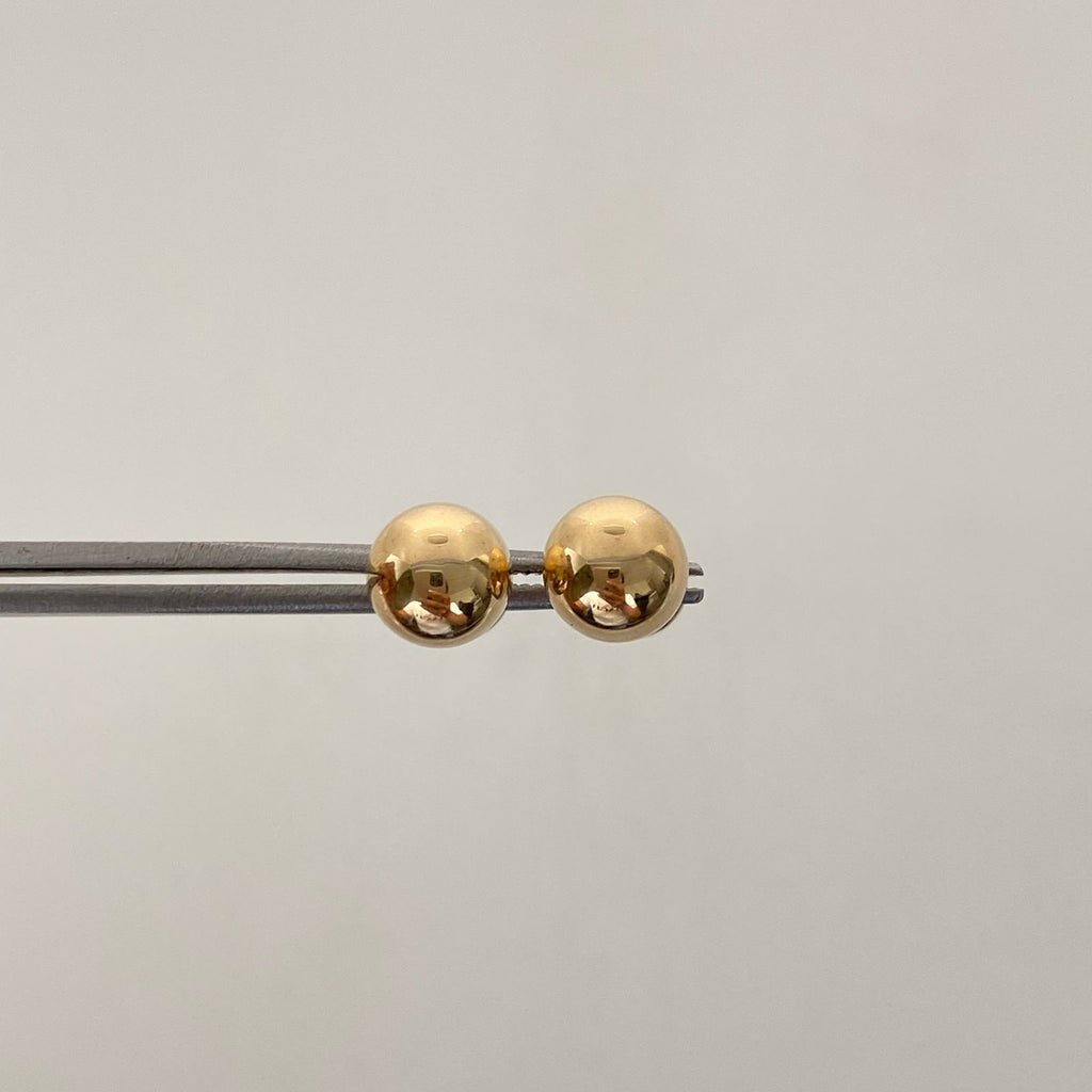 Topos Bola Lisa 7mm Oro amarillo 18k 0,8 Gr