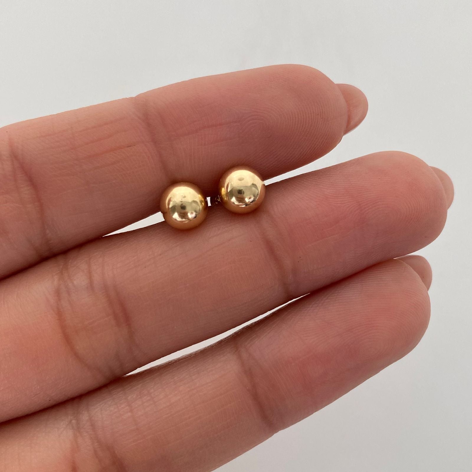 Topos Bola lisa 6mm Oro amarillo 18k 0,65 Gr