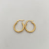 Candonga Entorchada Oro amarillo 18k 1,85 Gr / 2 Cm