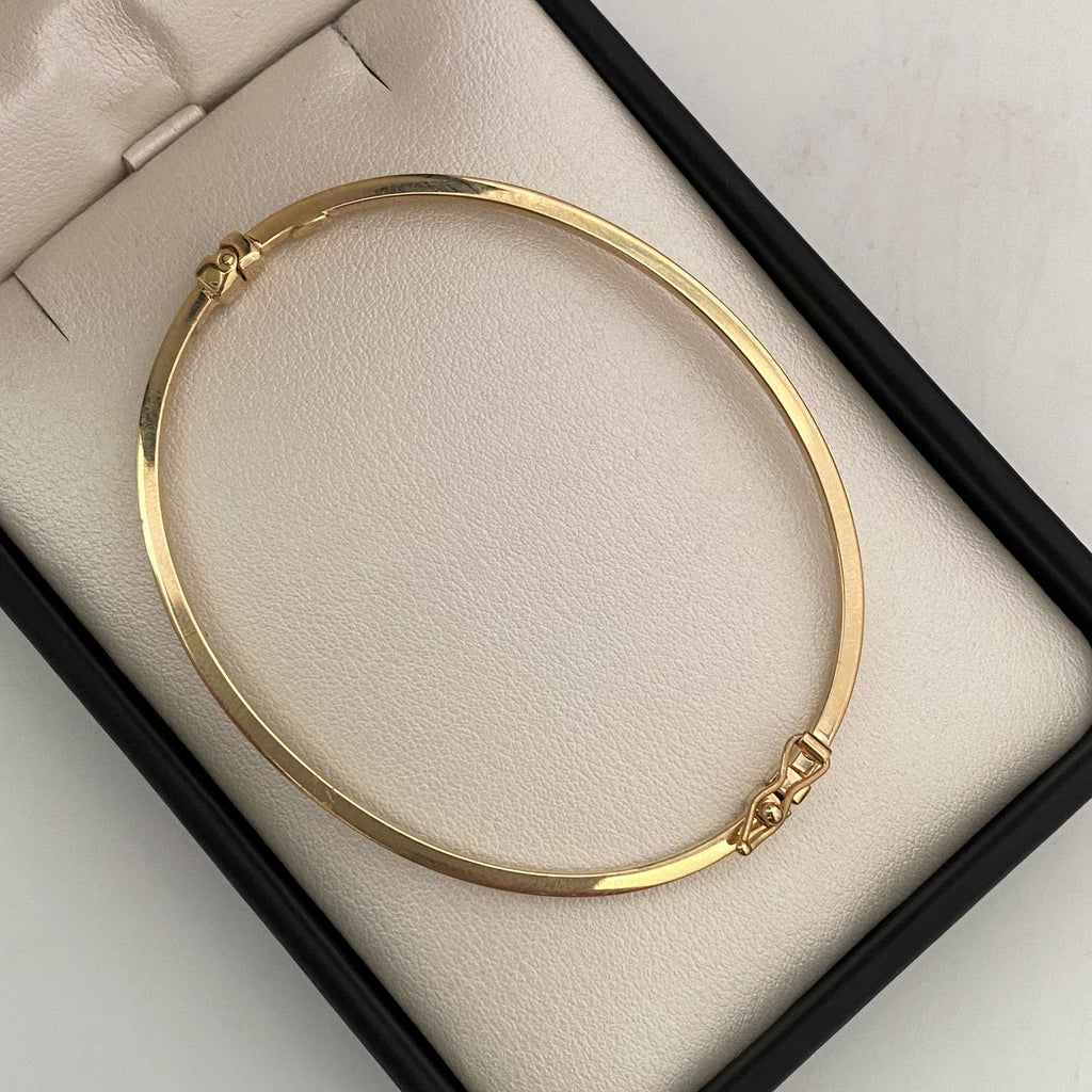 Aro It Liso Oro amarillo 18k +4 / 3,65 Gr / 2 mm / 19 Cm