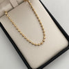 Tobillera Militar Diamantada Oro amarillo 18k +1 / 7,95 Gr / 3 mm / 26 Cm Broche 0,60