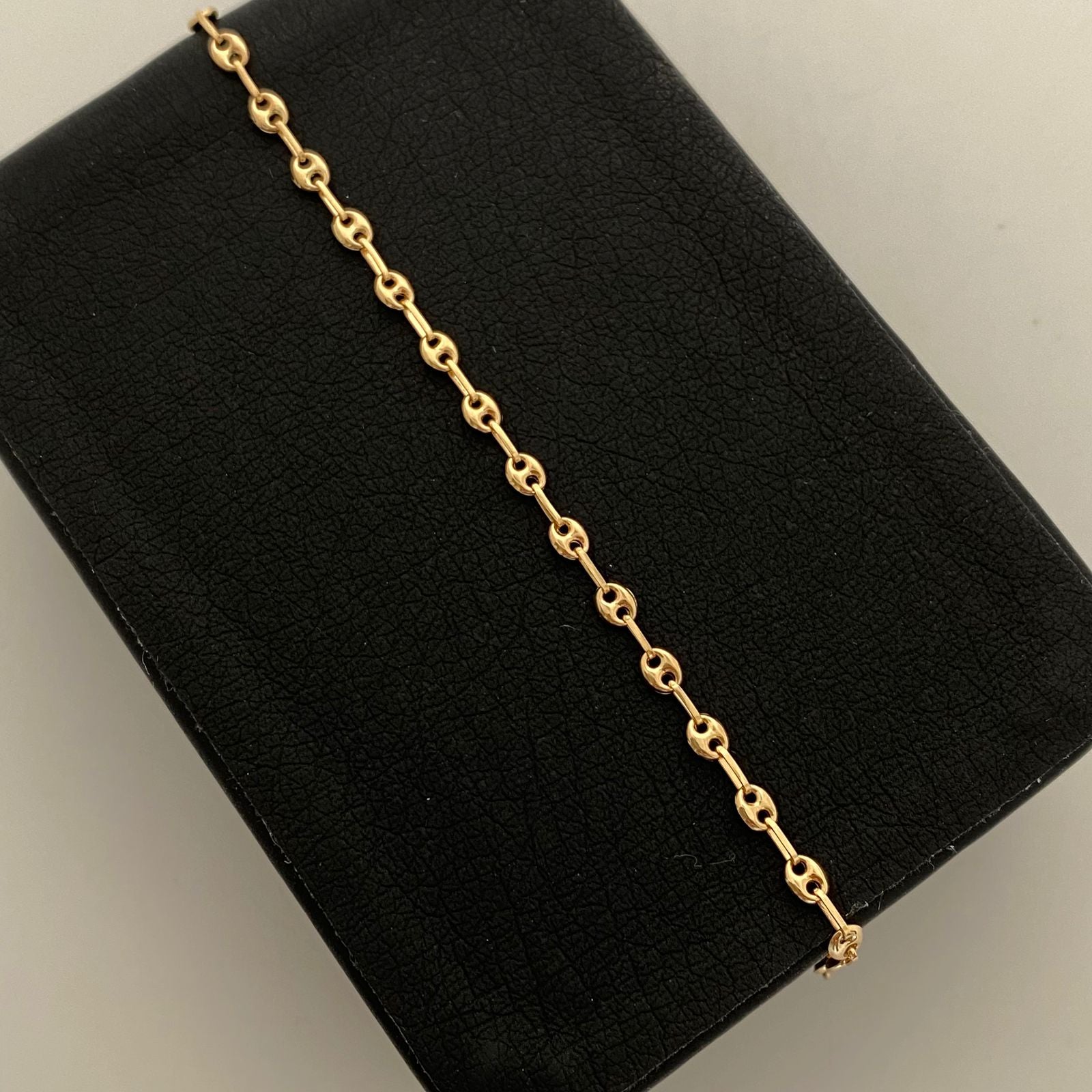 Tobillera Gc Liso Oro amarillo 18k 3,00 Gr / 3 mm / 26,5 Cm Broche 0,40
