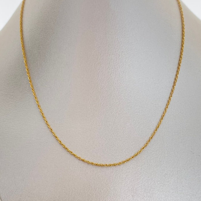 Cadena It Mini Lazo Oro amarillo 18k +1 / 0,9 Gr / 1,3 mm / 45 Cm
