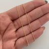 Cadena It Mini Militar Oro amarillo 18k 2,05 Gr / 1 mm / 50 Cm