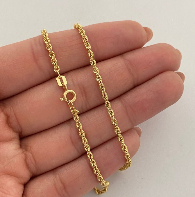 Cadena It Lazo Oro amarillo 18k +1 / 3,4 Gr / 2,2 mm / 60 Cm
