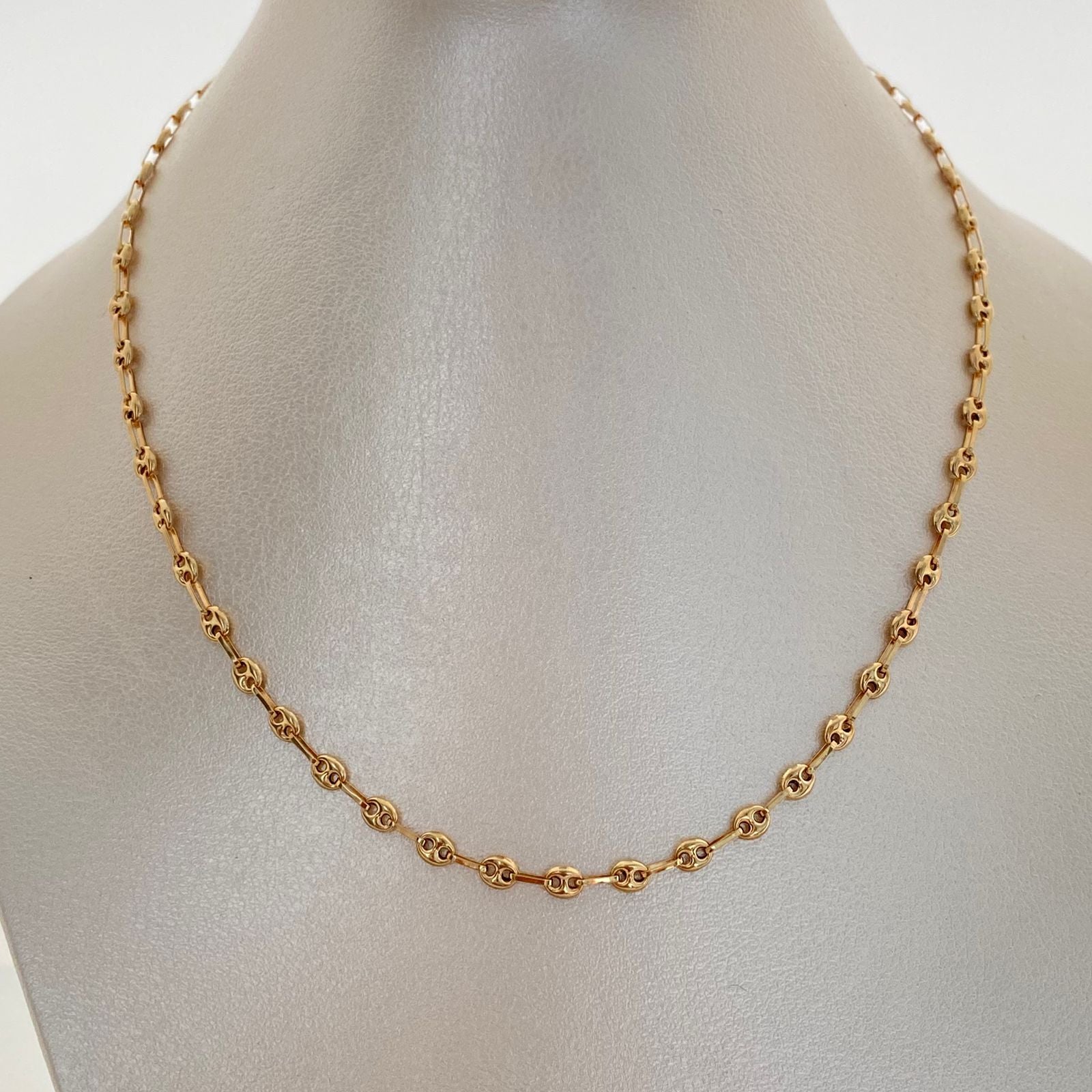 Cadena Gc Liso Oro amarillo Oro amarillo 18k 6,00 Gr / 3,2 mm / 60 Cm Broche 0,40