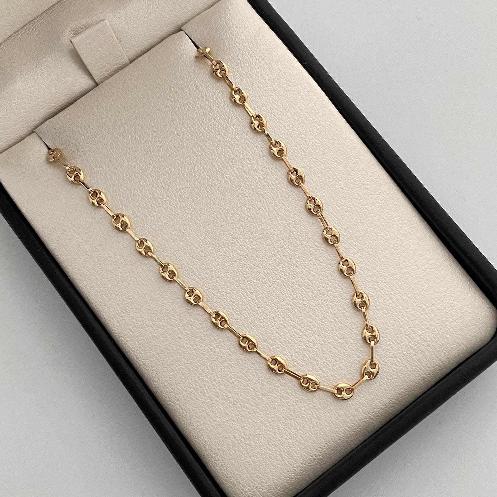 Cadena Gc Liso Oro amarillo Oro amarillo 18k 6,00 Gr / 3,2 mm / 60 Cm Broche 0,40