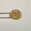 Anillo San Miguel Arcangel Casting Oro amarillo 18k / Talla 9 1/2 / 7,4 Gr / 7,4 mm