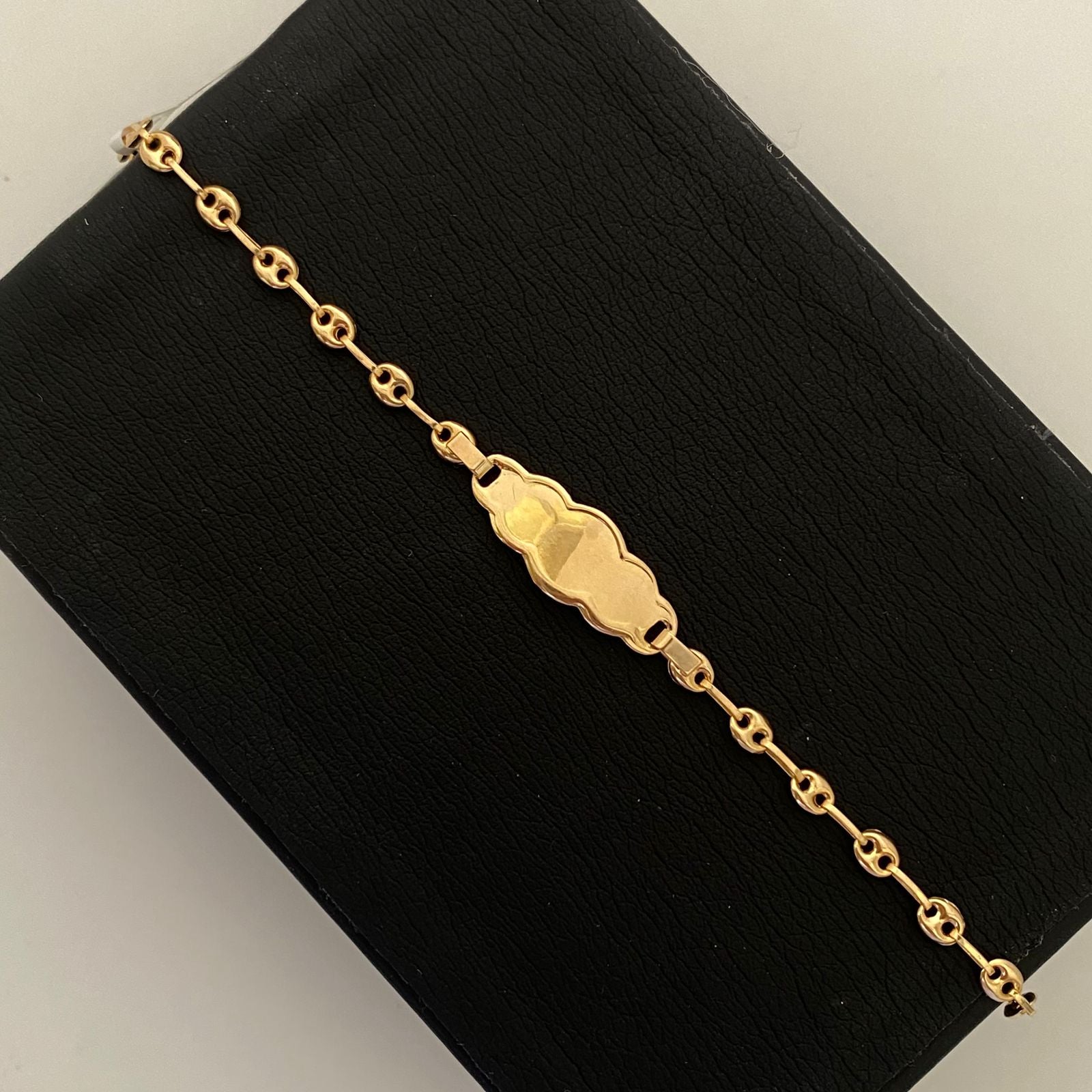 Pulso bebé Placa Nube Gc Oro amarillo 18k 2,10 Gr / 3,3 mm / 16 Cm Broche 0,30