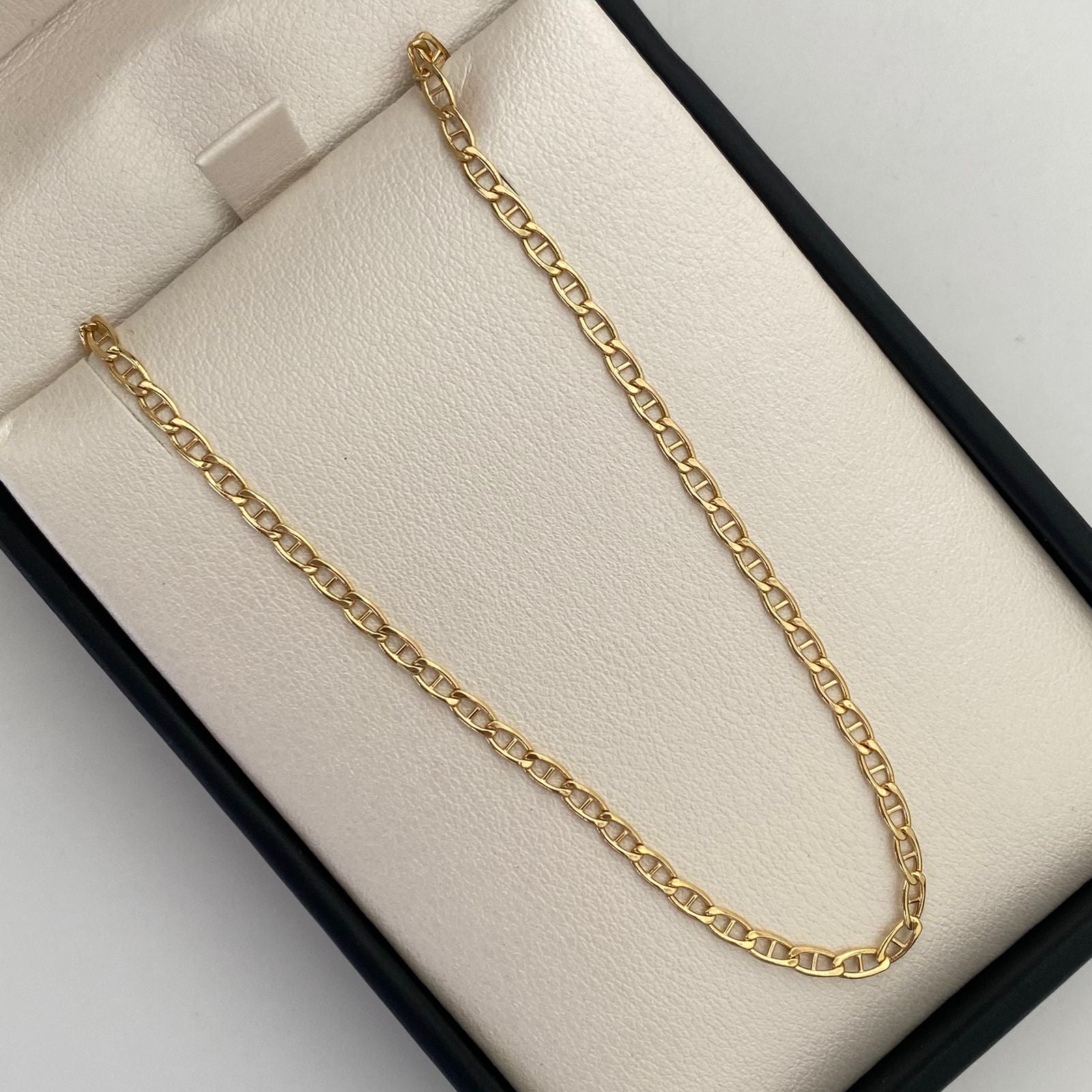 Cadena It Escalera plana Oro amarillo 18k 3,45 Gr / 2,5 mm / 50 Cm