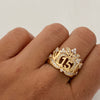 Anillo 15 Casting (por fabricacion) Oro amarillo 18k / Talla 8 / 5,1 Gr