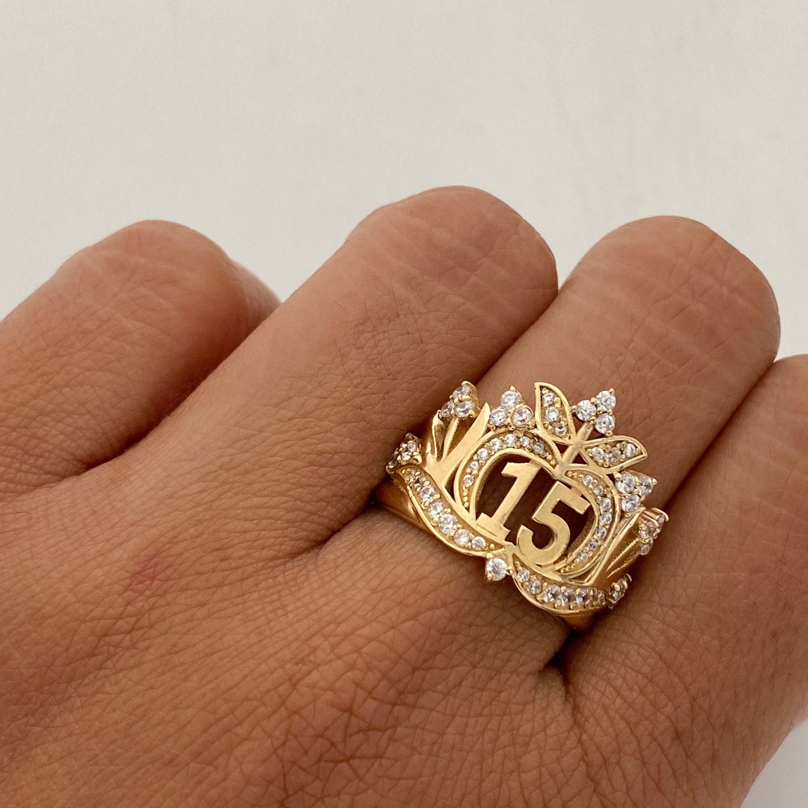 Anillo 15 Casting (por fabricacion) Oro amarillo 18k / Talla 8 / 5,1 Gr