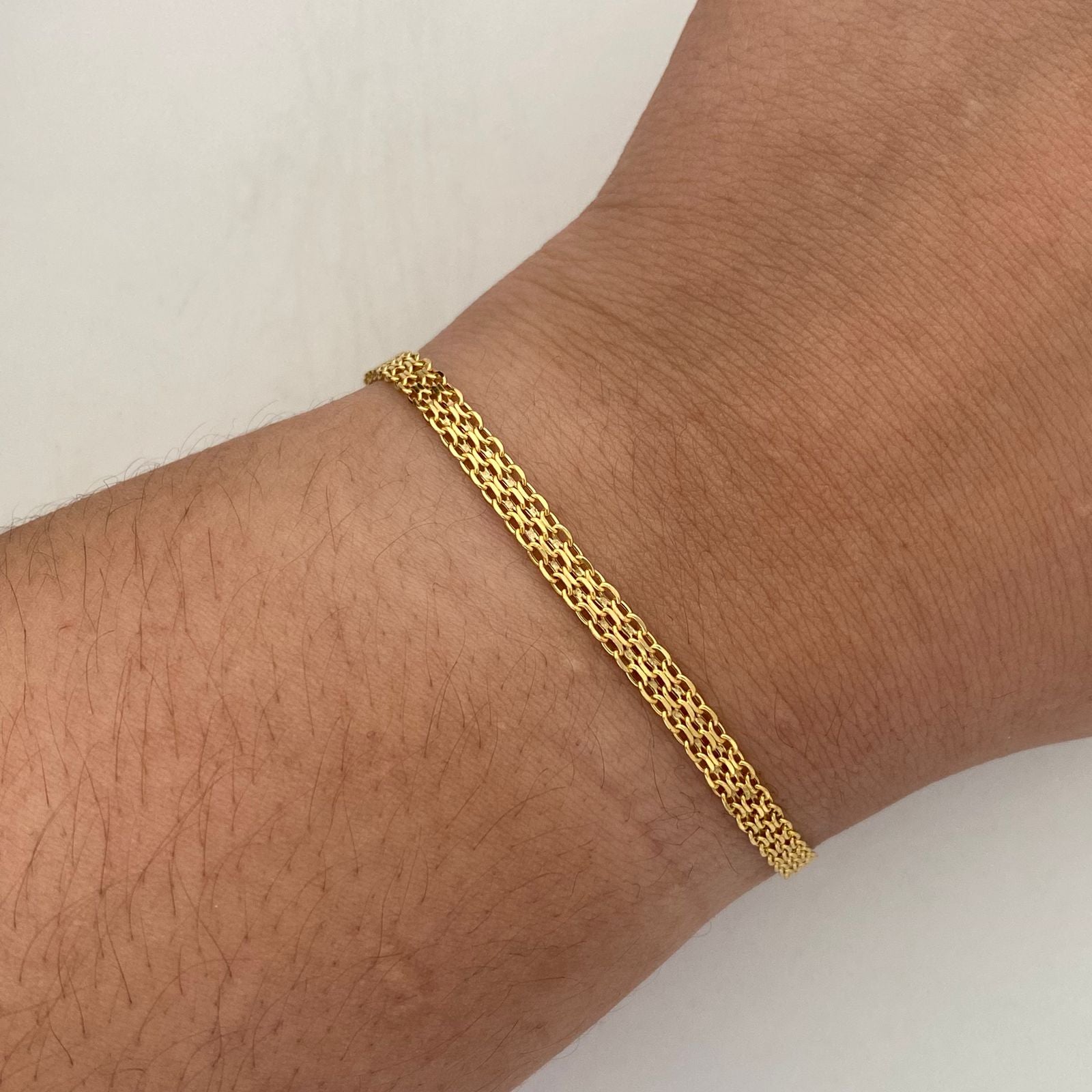 Pulso It Chino Oro amarillo 18k +1 / 1,9 Gr / 3,6 mm / 15,5 Cm