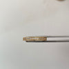 Anillo Argollas con diamantes de 1.5mm (por fabricacion) 9mm  Oro amarillo 18k / Talla 9 /8 / 10,43 Gr / 2,8 mm