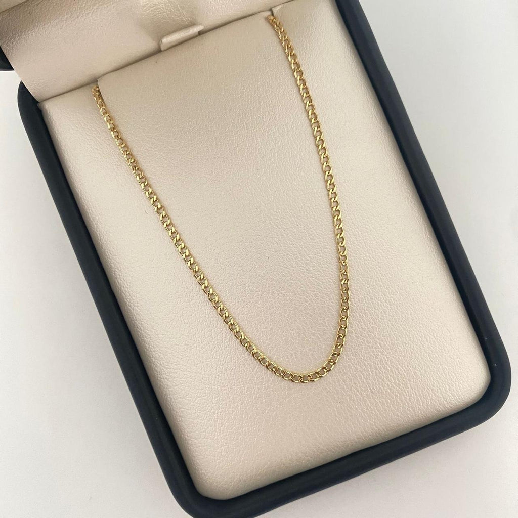 Cadena It Mini Cubana Oro amarillo 18k 2,75 Gr / 1,8 mm / 50 Cm