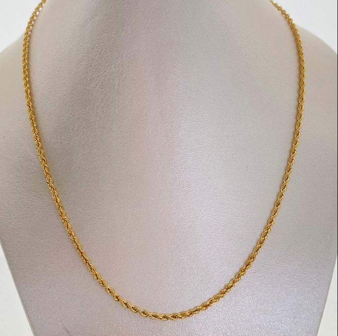 Cadena It Lazo Oro amarillo 18k +1 / 2,7 Gr / 2,2 mm / 45 Cm