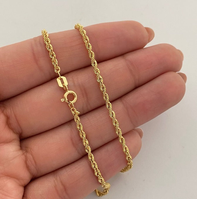 Cadena It Lazo Oro amarillo 18k +1 / 2,7 Gr / 2,2 mm / 45 Cm