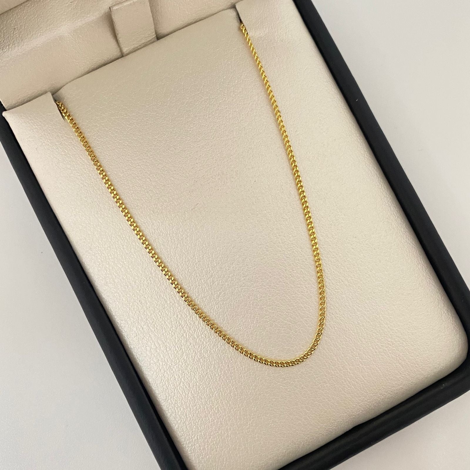 Cadena It Mini Cubana Oro amarillo 18k +1 / 1,1 Gr / 1 mm / 45 Cm