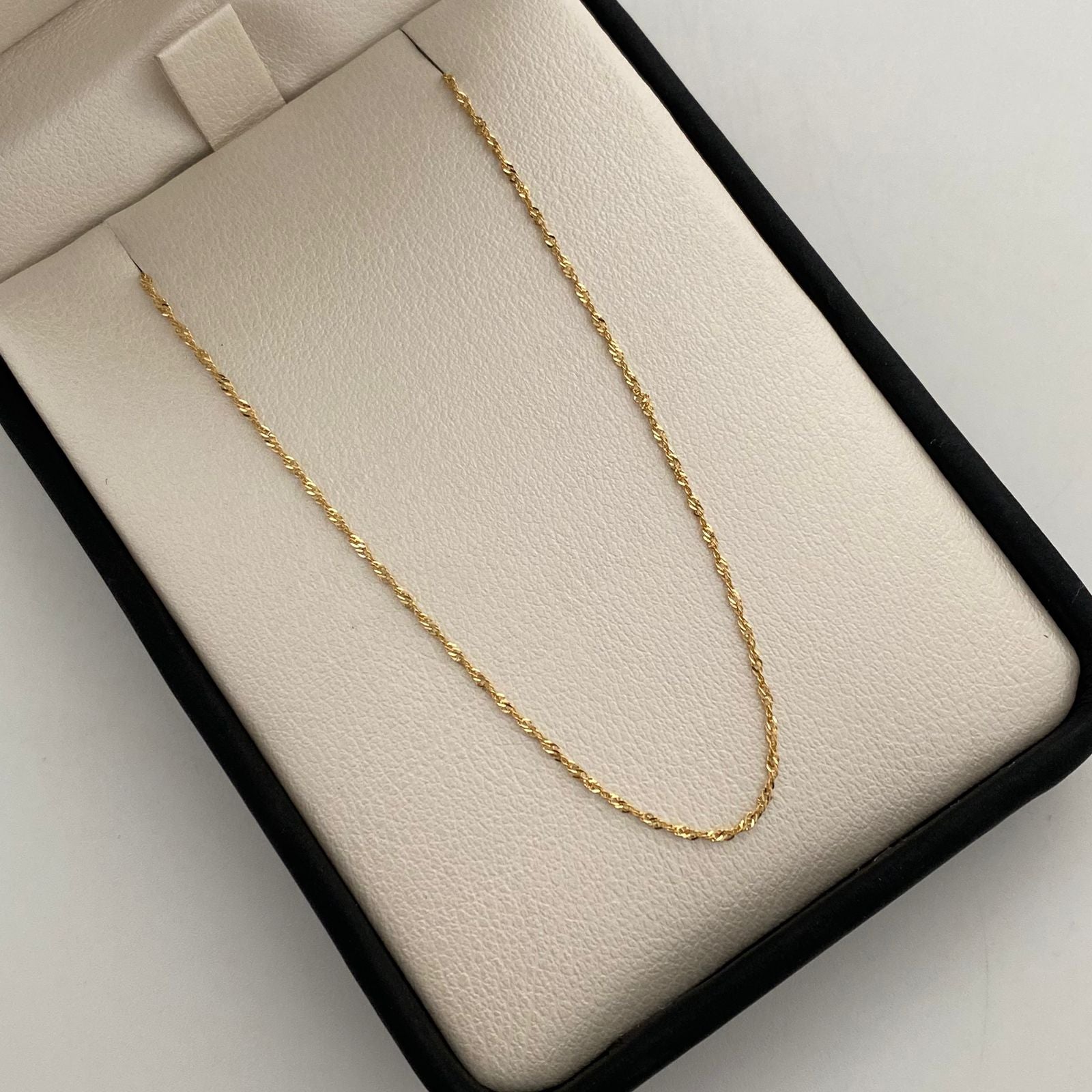 Cadena It Mini Lazo Oro amarillo 18k +1 / 1,05 Gr / 1 mm / 50 Cm