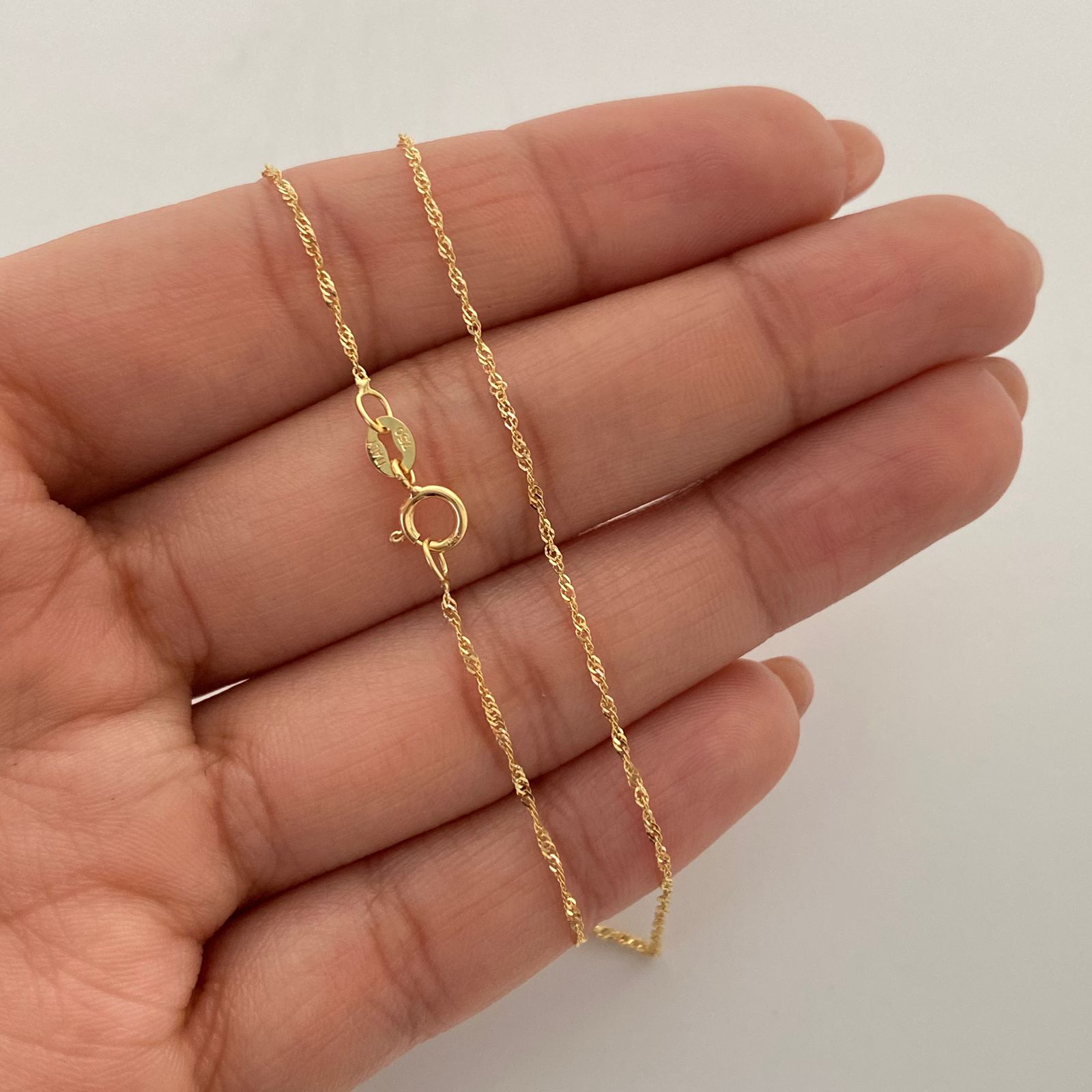 Cadena It Mini Lazo Oro amarillo 18k +1 / 1,05 Gr / 1 mm / 50 Cm