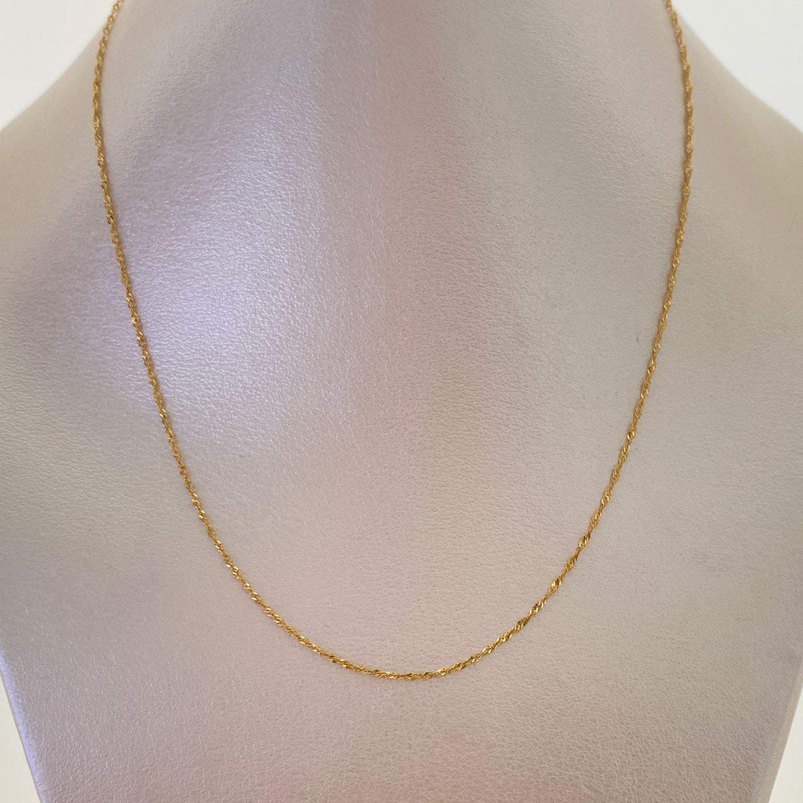 Cadena It Mini Lazo Oro amarillo 18k +1 / 1,05 Gr / 1 mm / 50 Cm