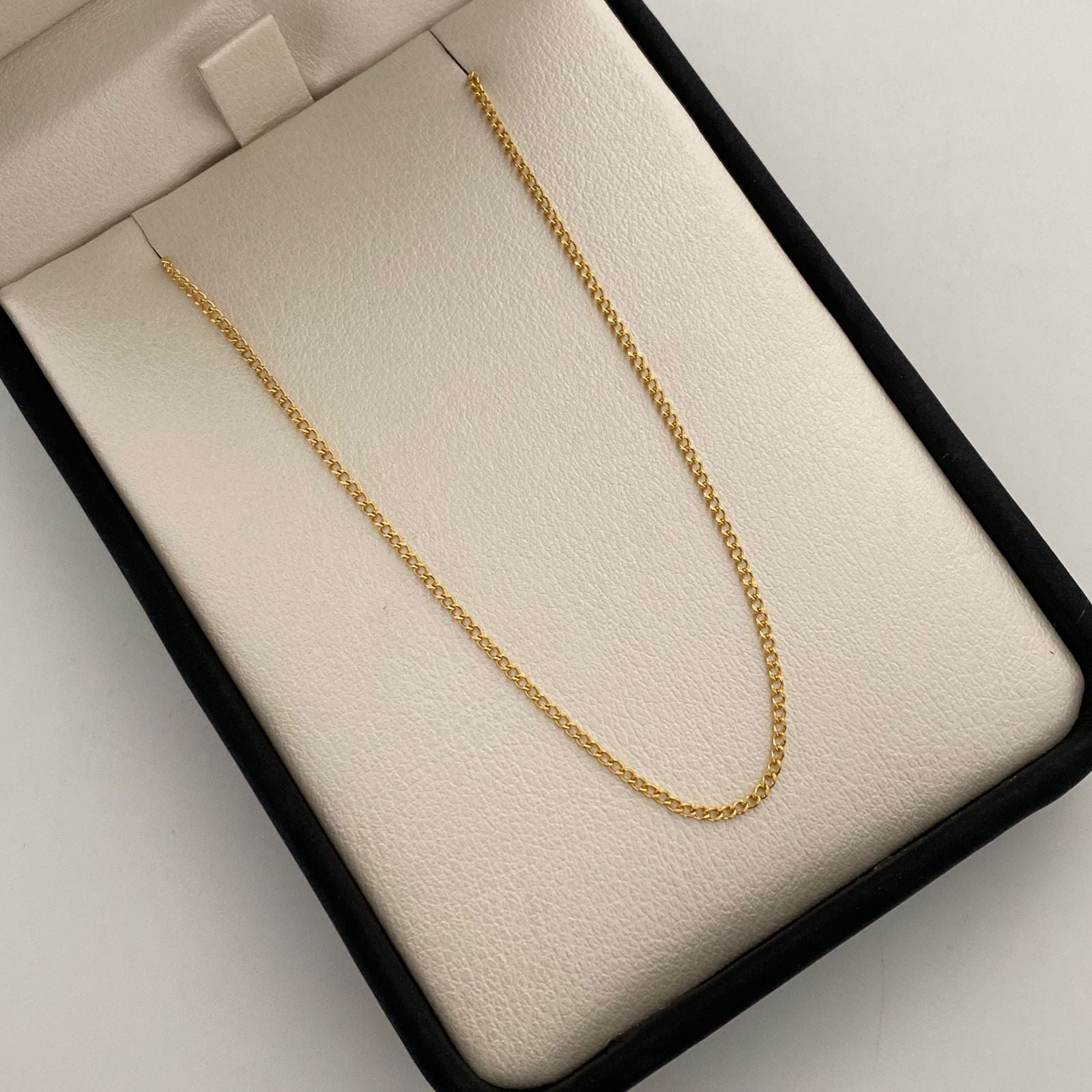Cadena It Mini Cubana Oro amarillo 18k 1,1 Gr / 1,3 mm / 50 Cm