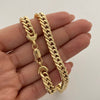 Cadena It Cubana Especial Oro amarillo 18k +4 / 17,1 Gr / 7,1 mm / 50 Cm