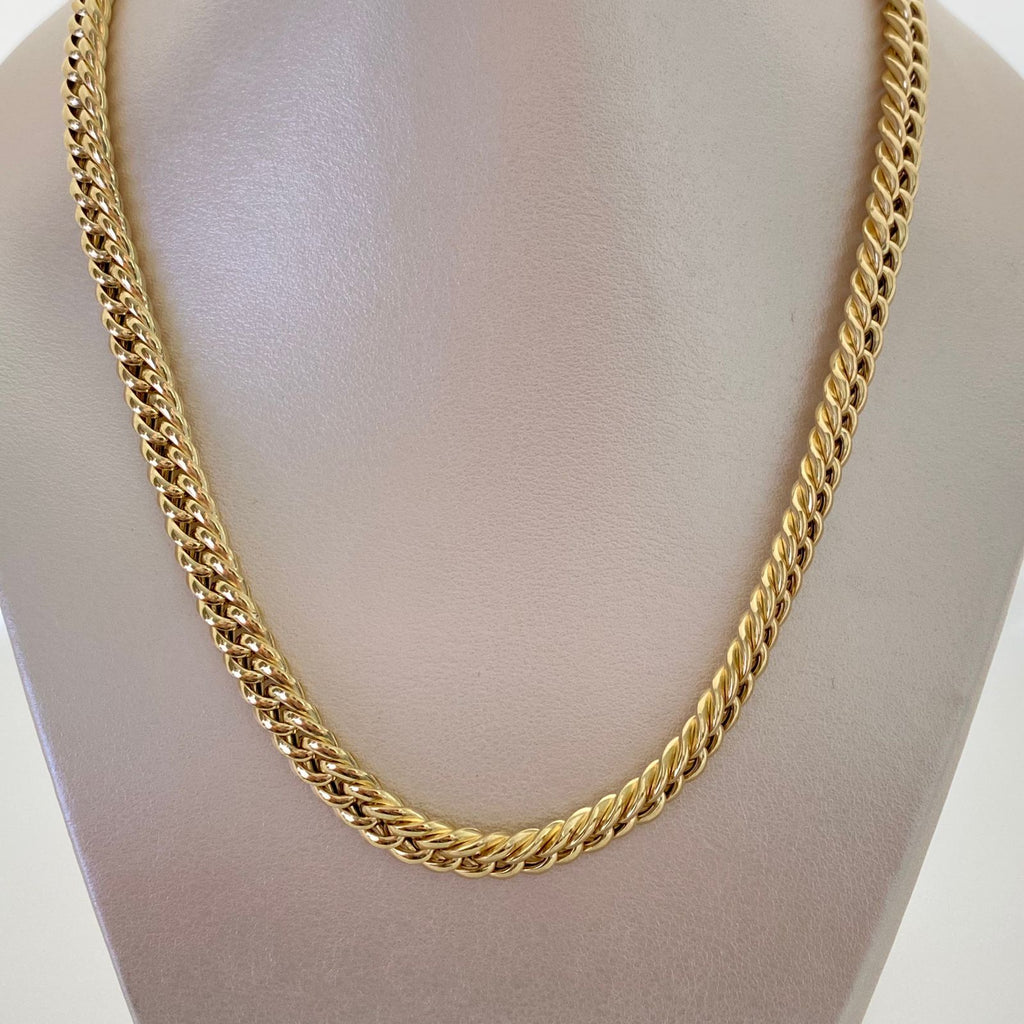 Cadena It Cubana Especial Oro amarillo 18k +4 / 17,1 Gr / 7,1 mm / 50 Cm
