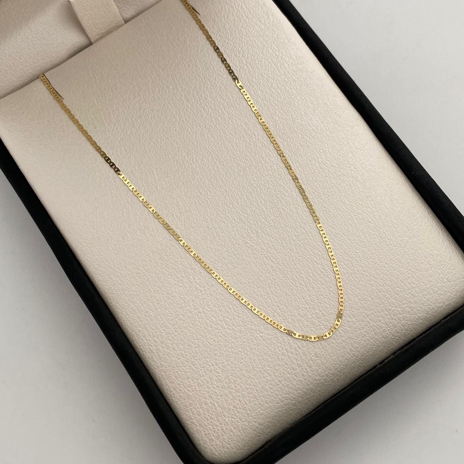 Cadena It mini escalera plana Oro amarillo 18k 1,4 Gr / 1,1 mm / 45 Cm