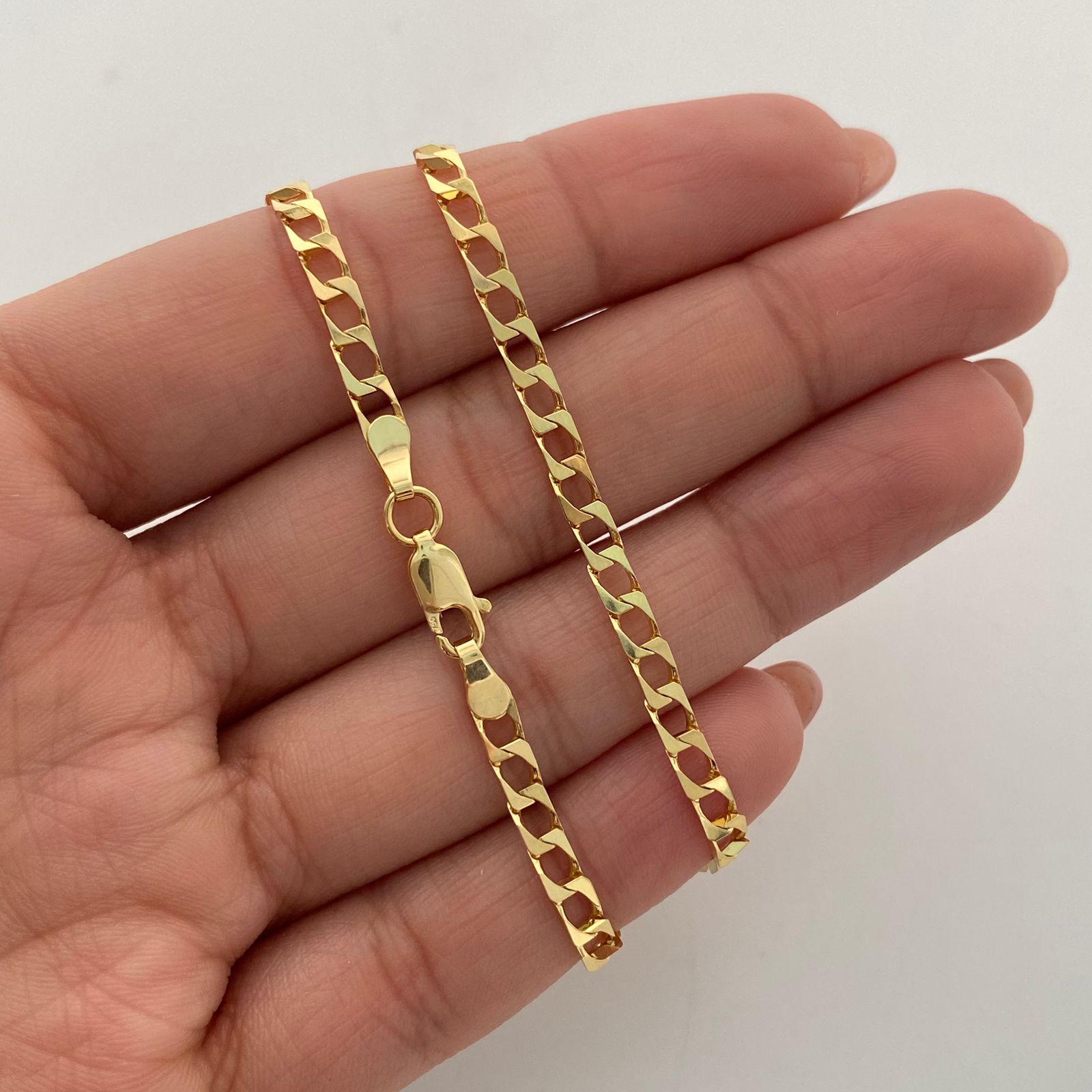 Cadena It Panzer Oro amarillo 18k +1 / 12,6 Gr / 3,2 mm / 60 Cm