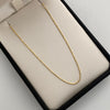 Cadena It Mini Militar Oro amarillo 18k 1,9 Gr / 0,9 mm / 45 Cm