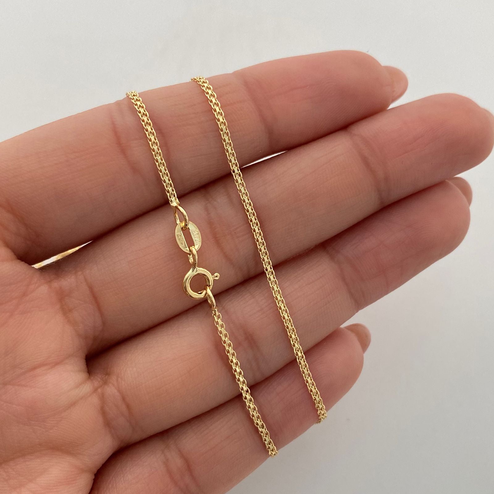 Cadena It Mini China Oro amarillo 18k +1 / 2,5 Gr / 1,5 mm / 50 Cm